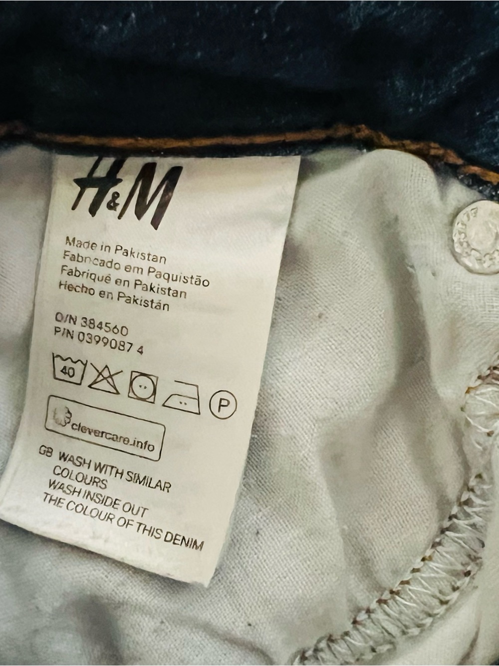 H&M Dark Navy Blue Super Skinny Jeans - Picture 3 of 5